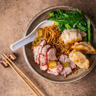 Wantan Mee with Char Siu Pork